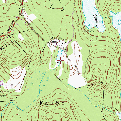 Topographic Map of Siebert Pond Dam, NJ