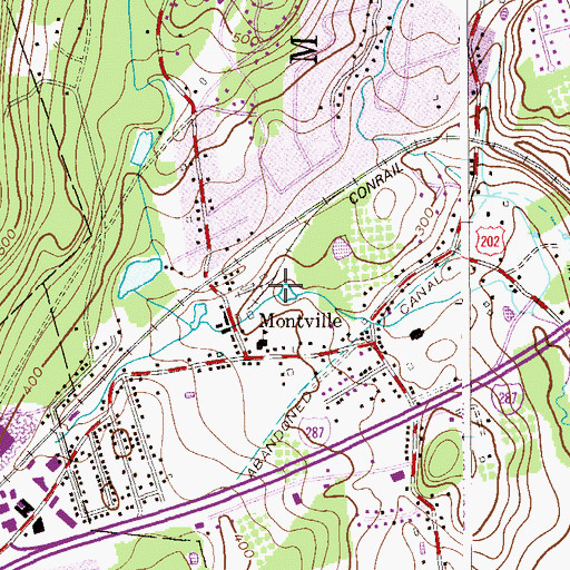 Topographic Map of Patex Pond Dam, NJ