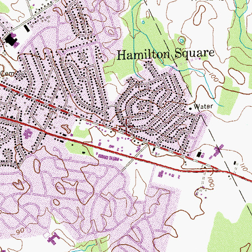 Topographic Map of Herzenberg Dam, NJ