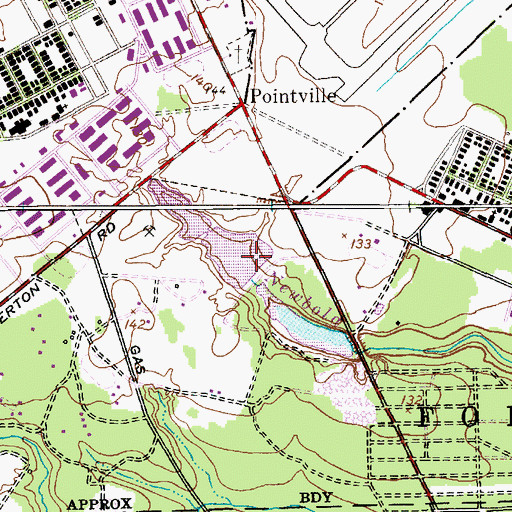 Topographic Map of Amphibious Lake Dam, NJ