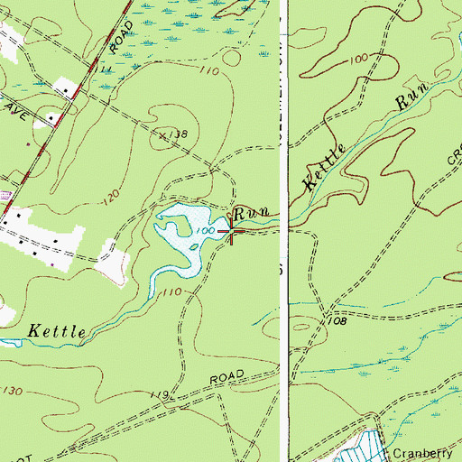 Topographic Map of Pachoango Dam, NJ
