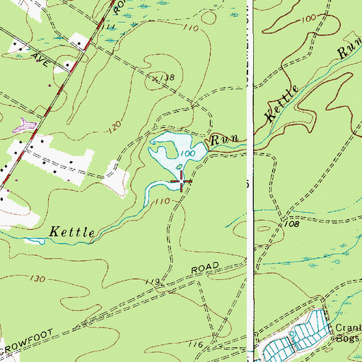 Topographic Map of Lake Pachoango, NJ