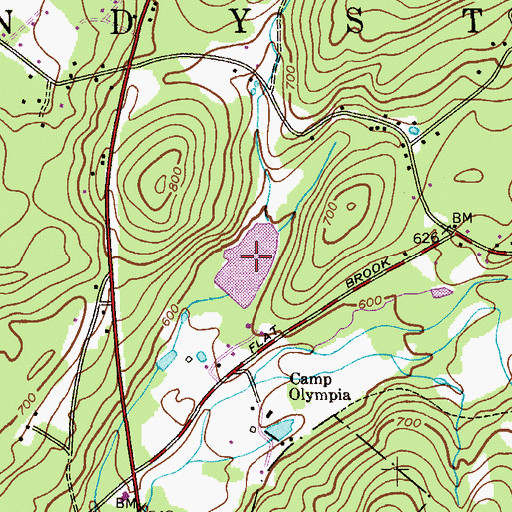 Topographic Map of Lake Robert Rooke, NJ