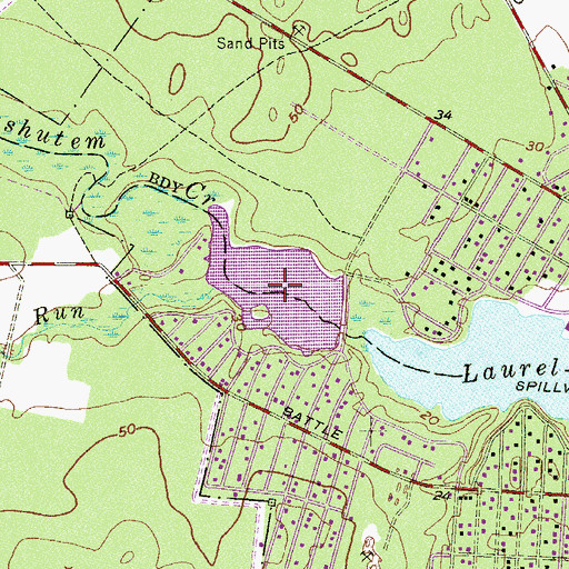 Topographic Map of Beaver Lake, NJ
