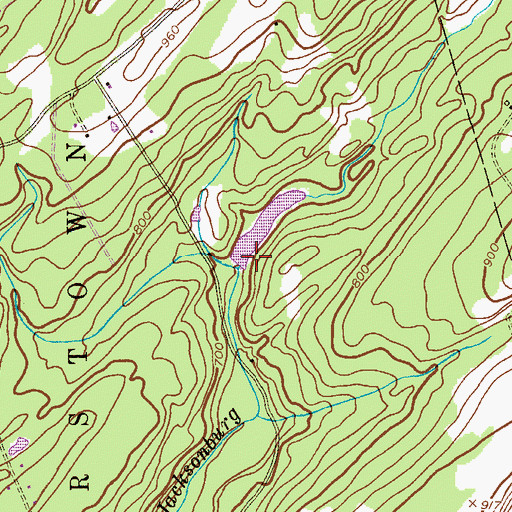 Topographic Map of Youngs Pond Dam, NJ