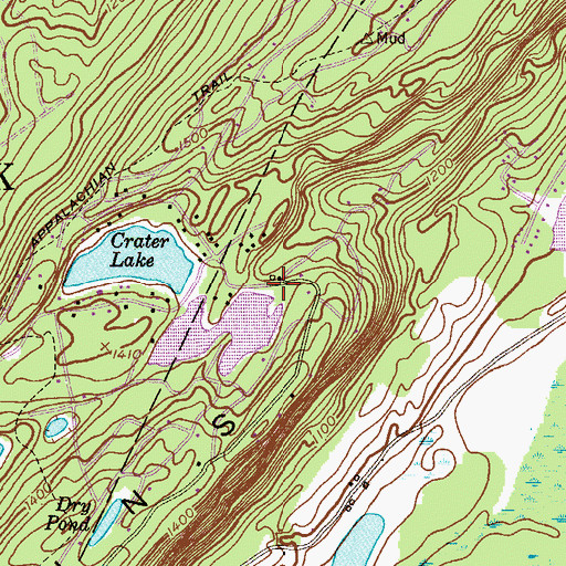 Topographic Map of Lake Success Dam, NJ
