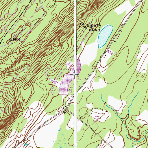 Topographic Map of Lake Plymouth Dam, NJ