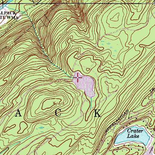 Topographic Map of Hemlock Lake Dam, NJ
