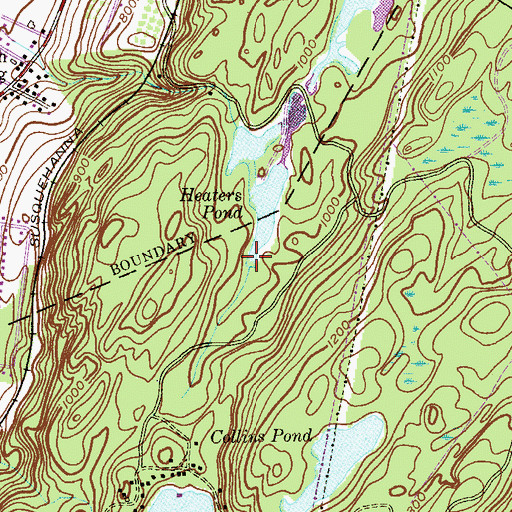 Topographic Map of Heaters Pond Dam, NJ