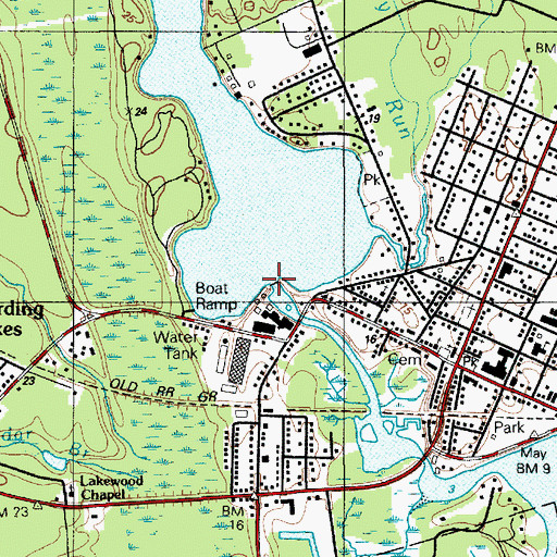 Topographic Map of Lake Lenape Dam, NJ