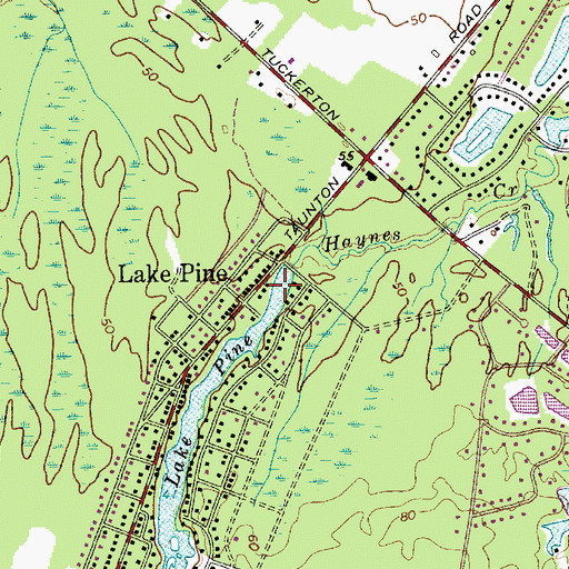 Topographic Map of Pine Lake Dam, NJ
