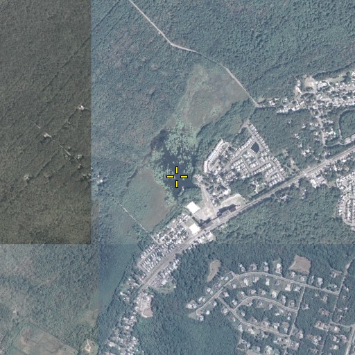 Aerial/Satellite Image of Helmetta Dam, NJ