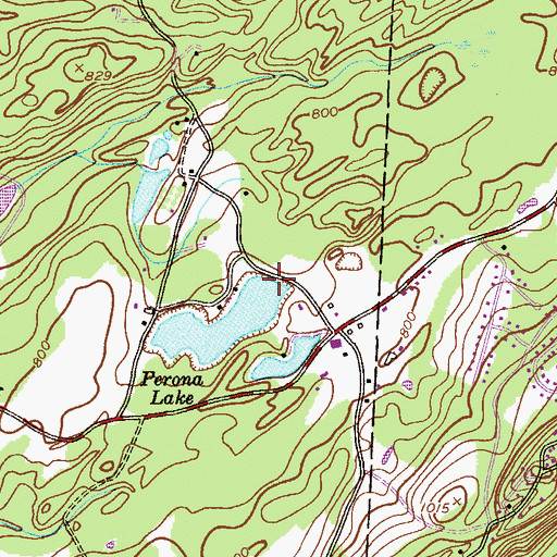 Topographic Map of Emilio Perona Dam, NJ