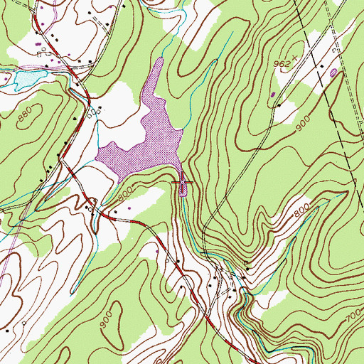 Topographic Map of Willow Crest Dam, NJ