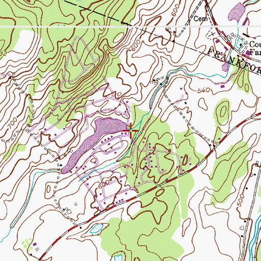 Topographic Map of Clearview Lake Dam, NJ