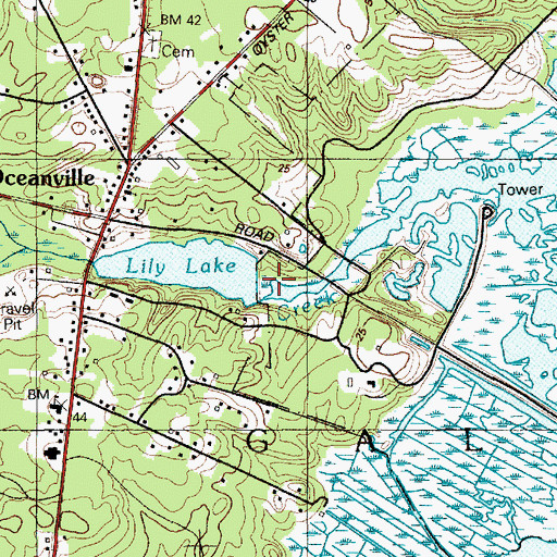 Topographic Map of Lily Lake Dam, NJ