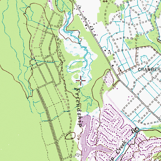 Topographic Map of Lake Three, NJ