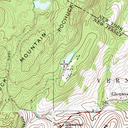 Topographic Map of Denton Clark Estate Dam, NJ