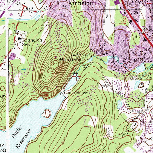 Topographic Map of Kakeout Reservoir, NJ