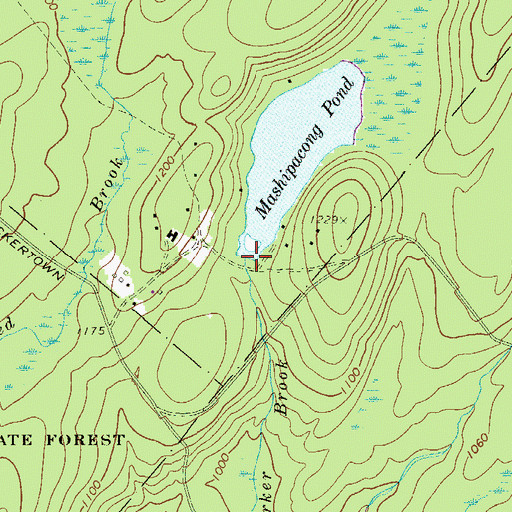 Topographic Map of Mashipacong Pond Dam, NJ