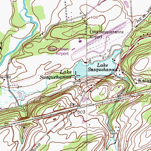 Topographic Map of Rocco Bunino Dam, NJ