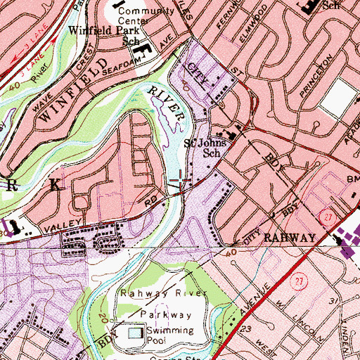 Topographic Map of Jacksons Pond Dam, NJ