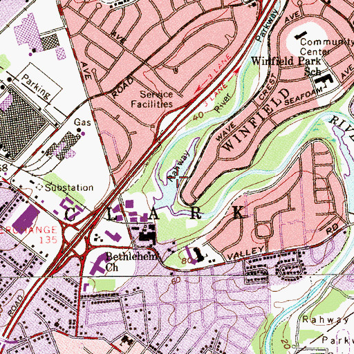 Topographic Map of Bloodgoods Pond, NJ