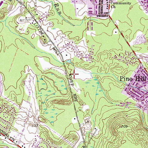 Topographic Map of Jaggards Pond Dam, NJ