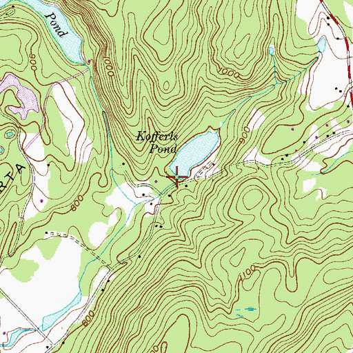 Topographic Map of Kofferls Pond Dam, NJ