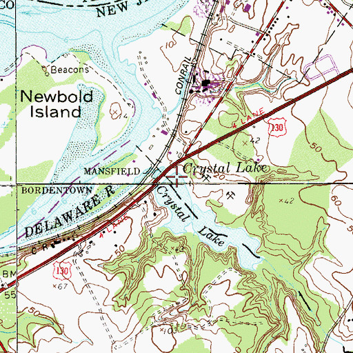 Topographic Map of Crystal Lake Dam, NJ