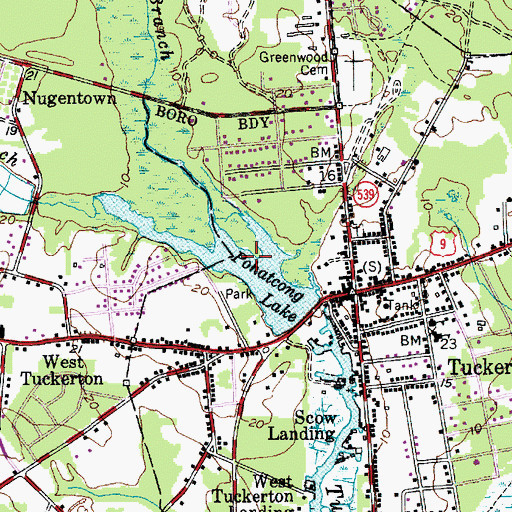 Topographic Map of Pohatcong Lake, NJ