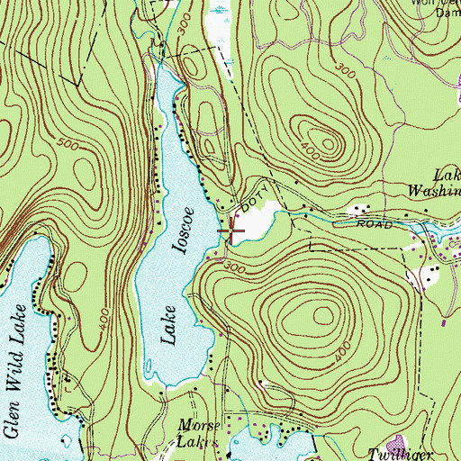Topographic Map of Post Brook Dam, NJ