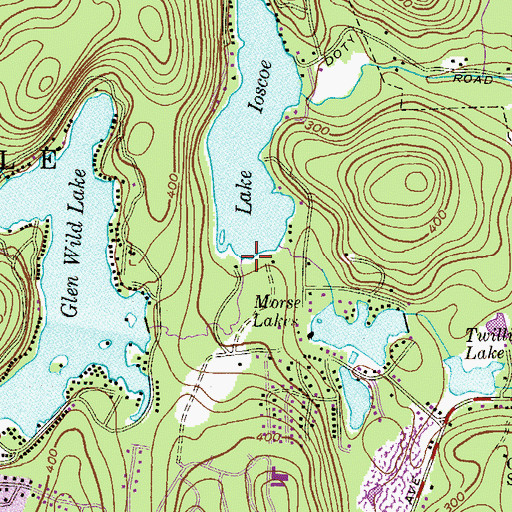 Topographic Map of Irish Brook Dam, NJ