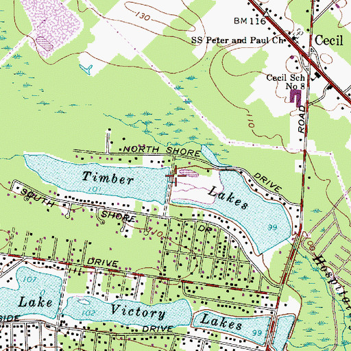 Topographic Map of Spruce Lake Dam, NJ