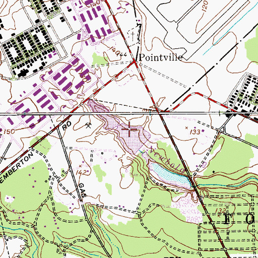 Topographic Map of Amphibious Lake, NJ
