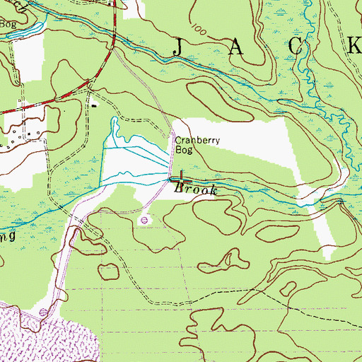 Topographic Map of Gliddon Lake Dam, NJ