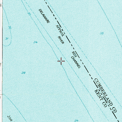 Topographic Map of Miah Maull Range, NJ