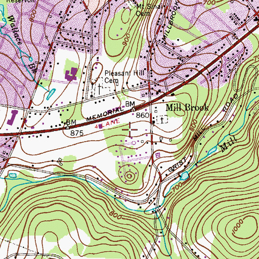 Topographic Map of WMHQ-AM (Dover), NJ