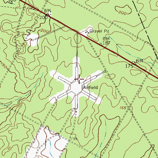 Topographic Map of Coyle Field, NJ
