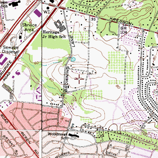 Topographic Map of Caputo Helistop, NJ
