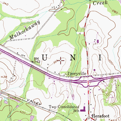 Topographic Map of Coach and Paddock Heliport, NJ