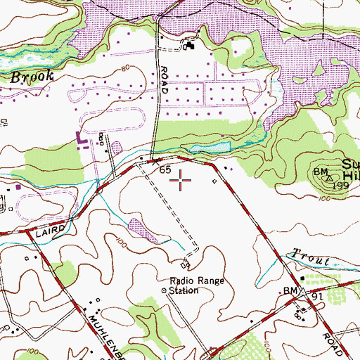 Topographic Map of Elmport Heliport, NJ