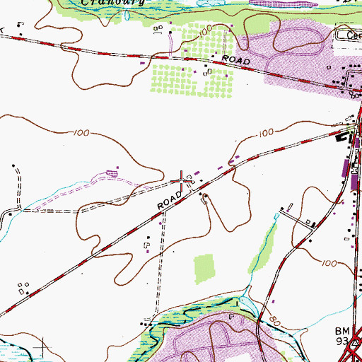 Topographic Map of South County Heliport, NJ