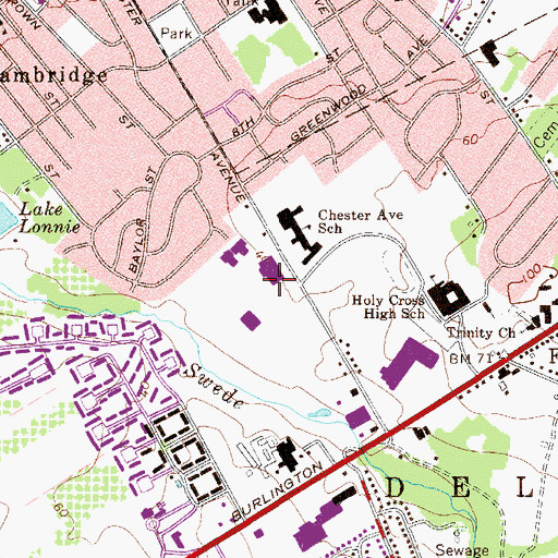 Topographic Map of MacMillan Helistop, NJ