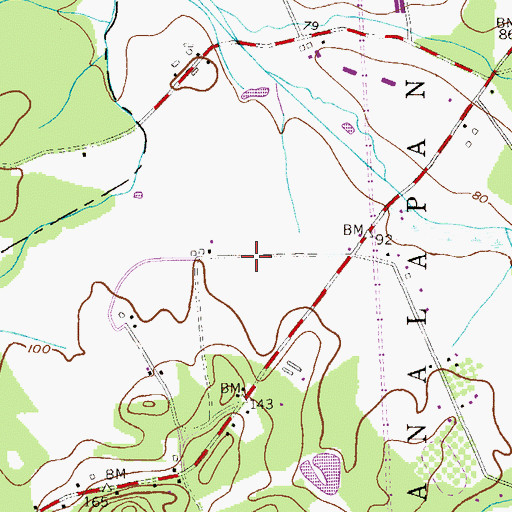 Topographic Map of Mar Bar L Farms Airport, NJ