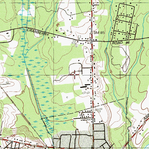 Topographic Map of George Harms Const Heliport, NJ