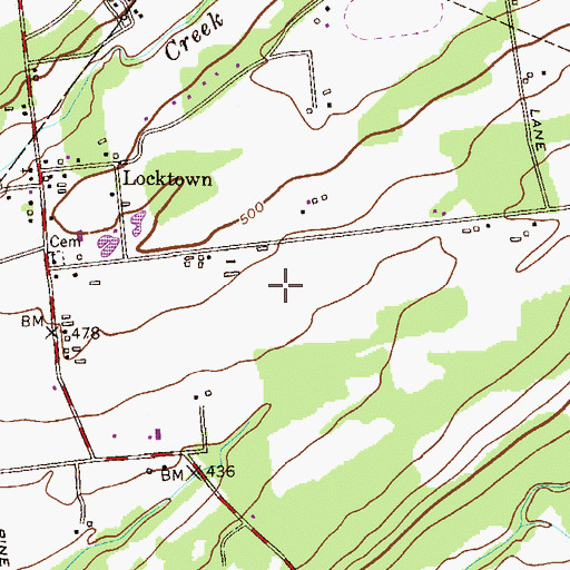 Topographic Map of The Landing Airport, NJ