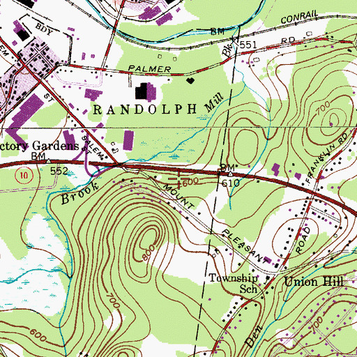 Topographic Map of Philips Lighting Company Heliport, NJ