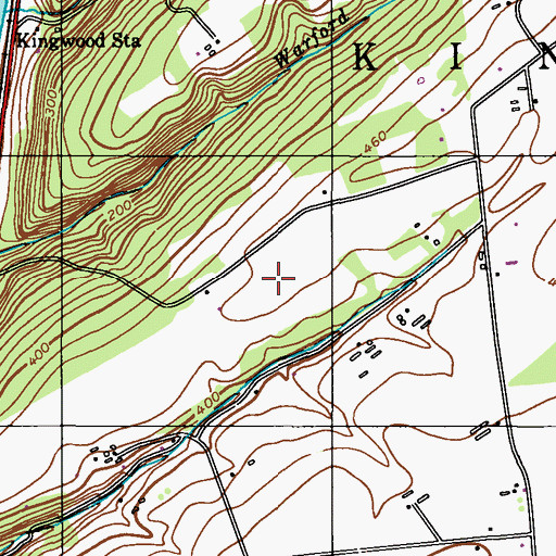 Topographic Map of Eagles Lair Airport, NJ