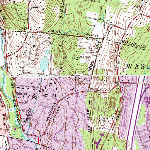 Topographic Map of Garfield Heliport, NJ